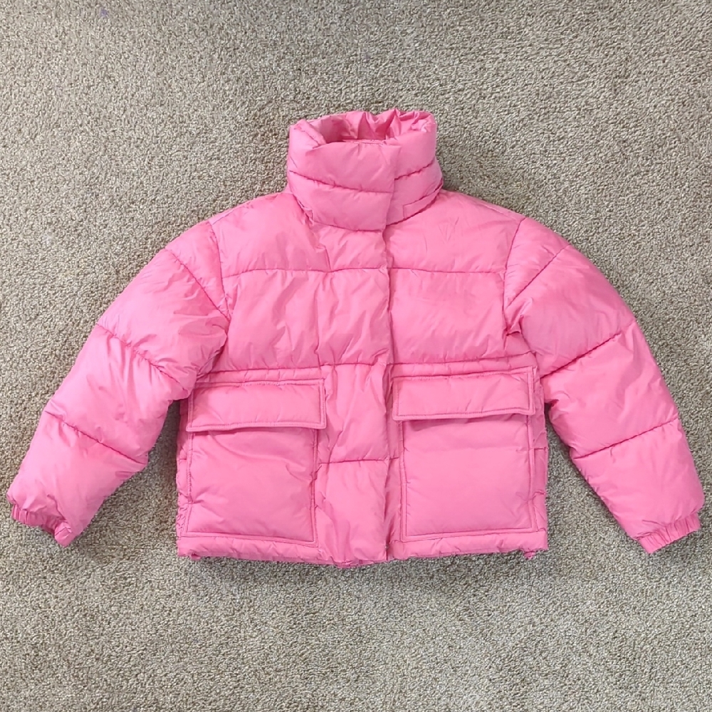 Barbie Bubblegum Pink Puffer Jacket NVLT